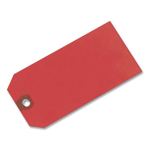 Image of Avery® 12345 Unstrung Shipping Tags, 11.5 pt.Stock, 4.75 x 2.38, Red, 1,000/Box