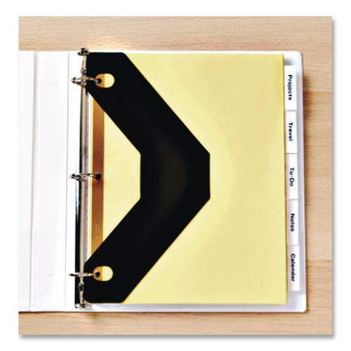 Image of Avery® 75225 Triangle Shaped Sheet Lifter For Three-Ring Binder, Black, 2/pack