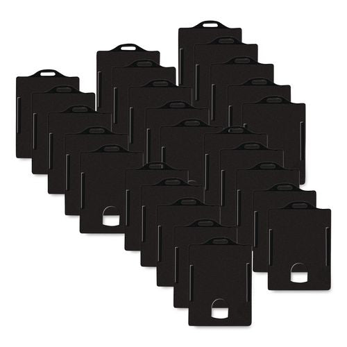 Image of SICURIX® 68320 Sicurix Badge/card Holder, 4 X 2 9/10, Black, 25/pack