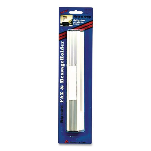 Image of Advantus 1500 Grip-A-Strip Display Rails, 1.5" x 9", Satin Aluminum