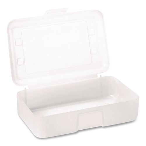Image of Advantus 34104 Clear Pencil Box, 8.5" x 5.25" x 2.5", Clear