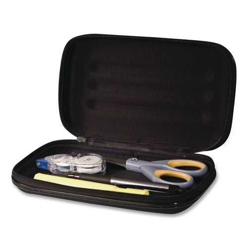 Image of Innovative Storage Designs 67000 Large Soft-Sided Pencil Case, 8.75" x 5.25" x 2", Black