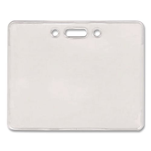 Image of Advantus 75450 Proximity ID Badge Holders, Horizontal, Clear 3.75" x 3" Holder, 3.5" x 2.25" Insert, 50/Pack