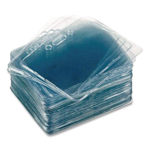Image of Advantus 75450 Proximity ID Badge Holders, Horizontal, Clear 3.75" x 3" Holder, 3.5" x 2.25" Insert, 50/Pack