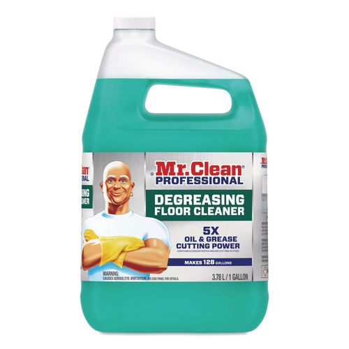 Image of Mr. CleanÂ® Professional Degreasing Floor Cleaner, 1 gal Bottle, 3/Carton