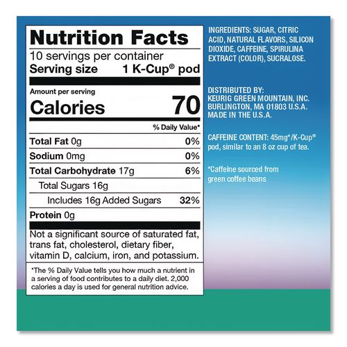 Image of The Original Donut Shop® 5000384762 ICED Refreshers K-Cup Pods, Berry Chill, 20/Box, 4 Boxes/Carton