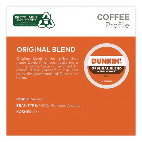 Image of Dunkin'® 5000380509 K-Cup Pods, Dunkin Regular, 88/Carton