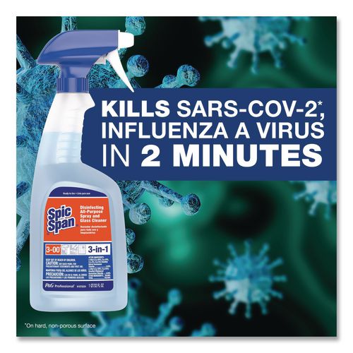 Image of Spic and Span® 58775 Disinfecting All-Purpose Spray and Glass Cleaner, Fresh Scent, 32 oz Bottles, 8 Bottles and 8 Trigger Sprayers/Carton