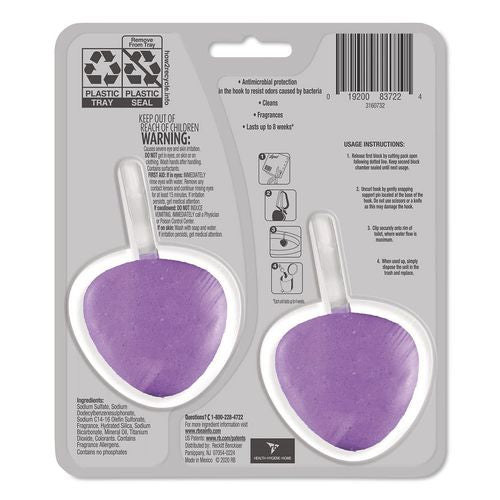 Image of LYSOL® Brand 19200-83722 Hygienic Automatic Toilet Bowl Cleaner, Cotton Lilac, 2/pack