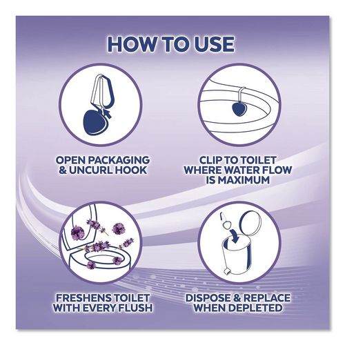 Image of LYSOL® Brand 19200-83722 Hygienic Automatic Toilet Bowl Cleaner, Cotton Lilac, 2/pack