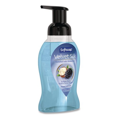 Image of Softsoap® 61052556 Velvet Silk Foaming Liquid Hand Soap, Twilight Berry and Shea Butter, 9 oz, 6/Carton