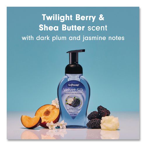 Image of Softsoap® 61052556 Velvet Silk Foaming Liquid Hand Soap, Twilight Berry and Shea Butter, 9 oz, 6/Carton