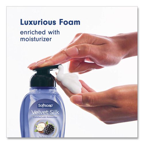 Image of Softsoap® 61052556 Velvet Silk Foaming Liquid Hand Soap, Twilight Berry and Shea Butter, 9 oz, 6/Carton
