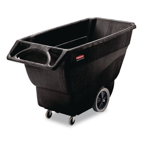 Image of Rubbermaid® Commercial FG101100BLA 0.75 cu yd Structural Foam Tilt Truck, 600 lb Capacity, Black