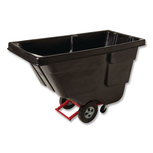 Image of Rubbermaid® Commercial FG130400BLA 0.5 cu yd BRUTE Rotomolded Tilt Truck, 450 lb Capacity, Black