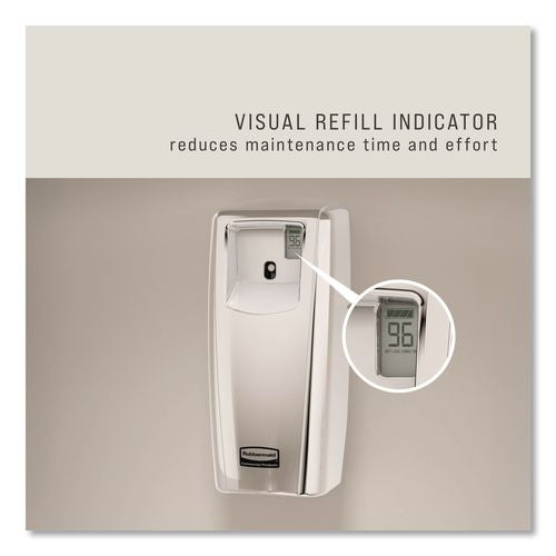 Image of Rubbermaid® Commercial 1793535 Tc Microburst Odor Control System 9000 Lcd, 3.6 X 4.33 X 8.75, White