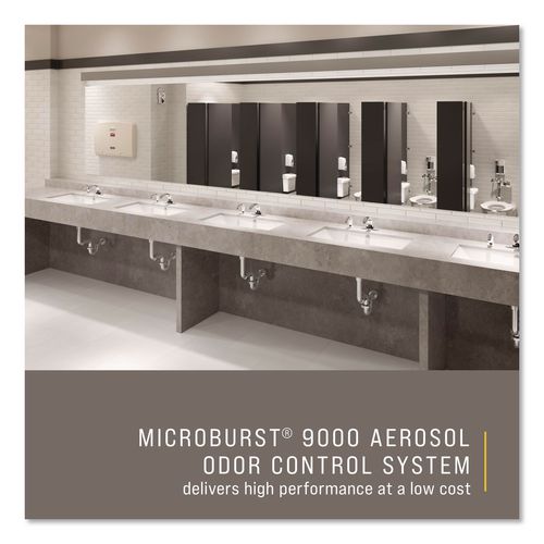 Image of Rubbermaid® Commercial 1793535 Tc Microburst Odor Control System 9000 Lcd, 3.6 X 4.33 X 8.75, White