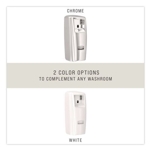 Image of Rubbermaid® Commercial 1793535 Tc Microburst Odor Control System 9000 Lcd, 3.6 X 4.33 X 8.75, White