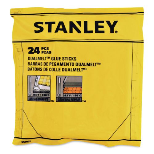Image of Stanley® GS20DT Dual Temperature Glue Sticks, 0.45" X 4", Dries Clear, 24/pack