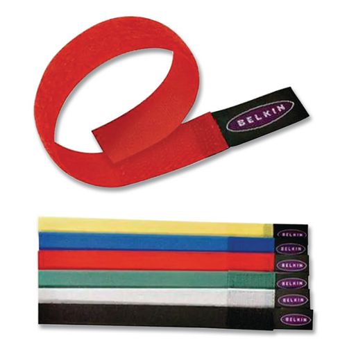 Image of Belkin® F8B024 Multicolored Cable Ties, 6/pack