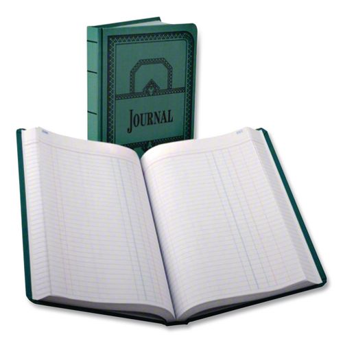 Image of Boorum & Pease® 66-150-R Account Record Book, Record-Style Rule, Blue Cover, 11.75 X 7.25 Sheets, 150 Sheets/book