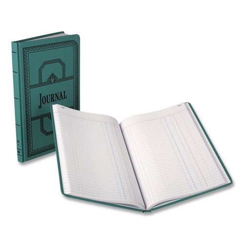 Image of Boorum & Pease® 66-500-R Account Record Book, Record-Style Rule, Blue Cover, 11.75 X 7.25 Sheets, 500 Sheets/book