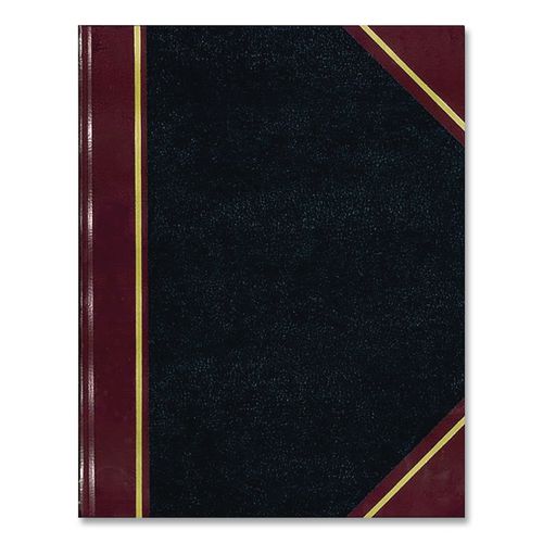 Image of Boorum & Pease® 9-300-R Record And Account Book, Custom Rule, Black/red/gold Cover, 13.75 X 8.38 Sheets, 300 Sheets/book