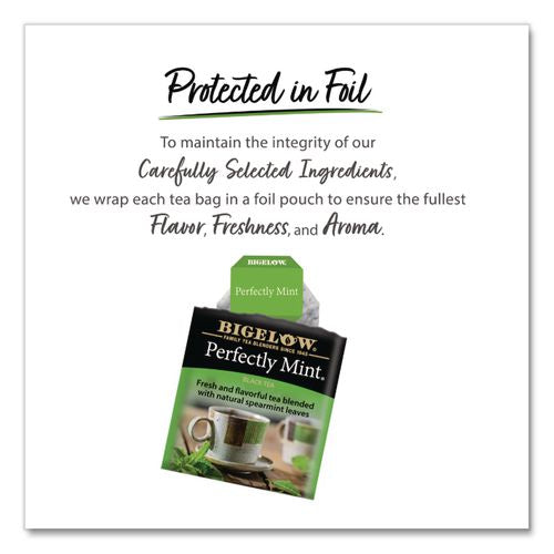 Image of Bigelow® RCB003441 Perfectly Mint Black Tea, 28/Box