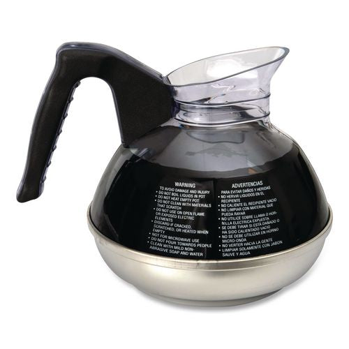 Image of BUNN® 06100.0101 Easy Pour Decanter, 64 oz, Black Handle