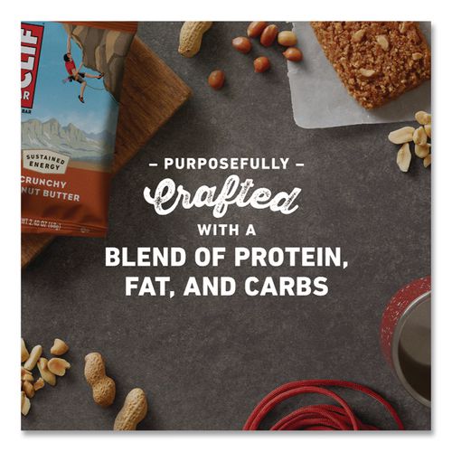 Image of CLIF® Bar CCC50120 Energy Bar, Crunchy Peanut Butter, 2.4 oz Bar, 12/Box