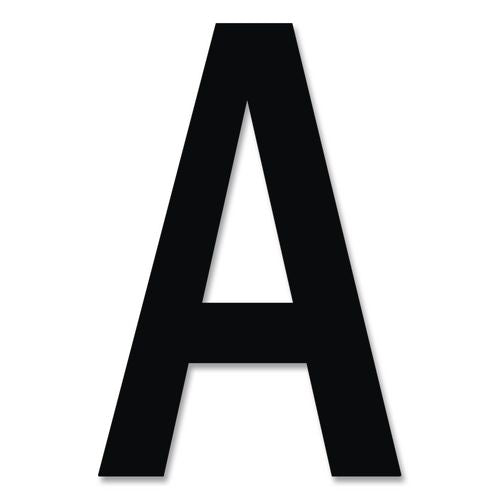 Image of Chartpak® 01030 Press-On Vinyl Self-Adhesive Numbers and Uppercase Letters, 1" Tall, Black Characters, 88/Pack