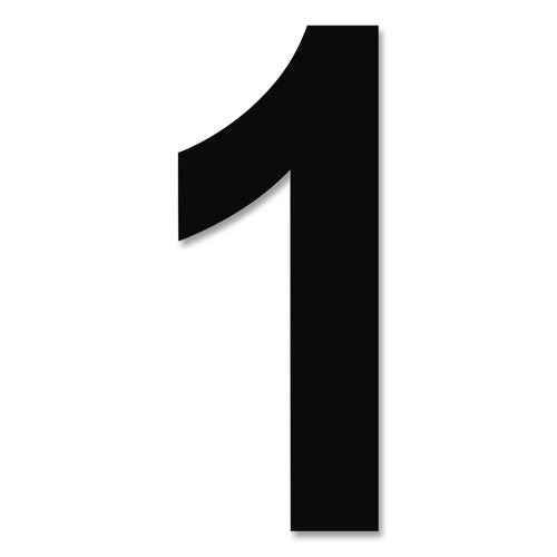 Image of Chartpak® 01193 Press-On Vinyl Self-Adhesive Numbers, 4" Tall, Black Characters, 23/Pack