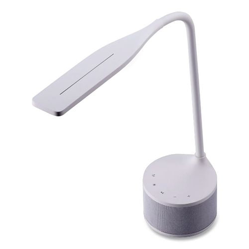 Image of Bostitch® VLED1817-BOS LED Bluetooth Speaker Lamp with USB, 2 Prong, 4.33w x 14.57h, White