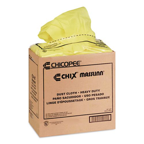 Image of Chix® 0911 Masslinn Dust Cloths, 24 X 24, Yellow, 50/bag, 2 Bags/carton