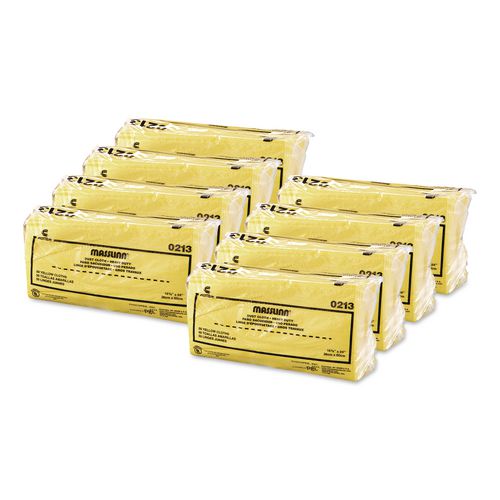 Image of Chix® 213 Masslinn Dust Cloths, 1-Ply, 16 x 24, Unscented, Yellow, 50/Pack, 8 Packs/Carton