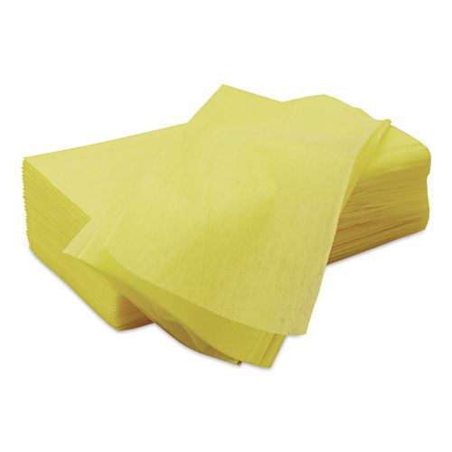 Image of Chix® 213 Masslinn Dust Cloths, 1-Ply, 16 x 24, Unscented, Yellow, 50/Pack, 8 Packs/Carton