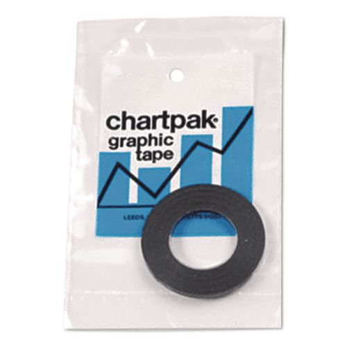 Image of Chartpak® BG2501 Graphic Chart Tapes, 1" Core, 0.25" X 27 Ft, Gloss Black
