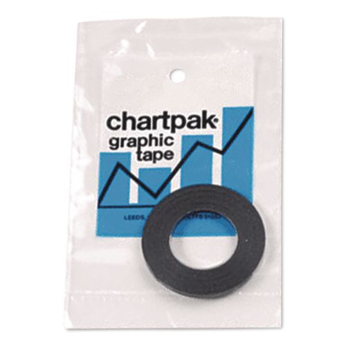 Image of Chartpak® BG1251 Graphic Chart Tapes, 1" Core, 0.13" X 27 Ft, Gloss Black