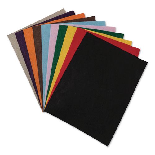 Image of Creativity Street® PAC3907-01 Felt Sheet Pack, Rectangular, 9 X 12, Assorted Colors, 12/pack