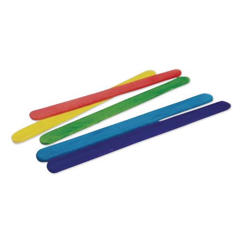 Image of Creativity Street® PAC3775-02 Colored Wood Craft Sticks, 4.5 x 0.38, 1,000/Box