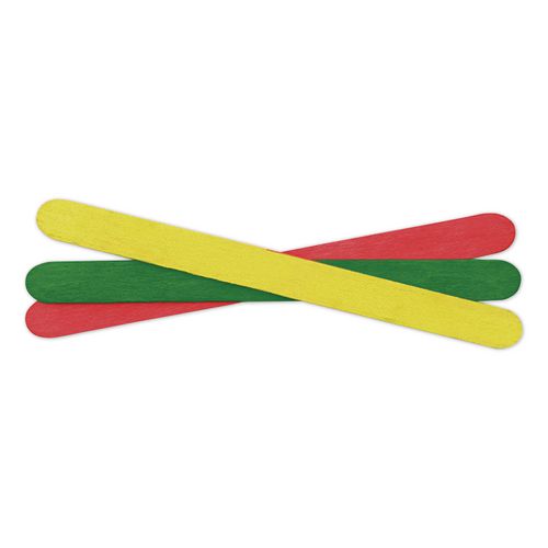 Image of Creativity Street® PAC3775-02 Colored Wood Craft Sticks, 4.5 x 0.38, 1,000/Box