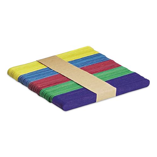 Image of Creativity Street® PAC3775-02 Colored Wood Craft Sticks, 4.5 x 0.38, 1,000/Box
