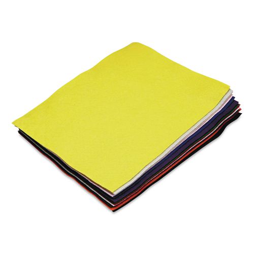 Image of Creativity Street® PAC3904 One Pound Felt Sheet Pack, Rectangular, 9 X 12, Assorted Colors, 30/pack