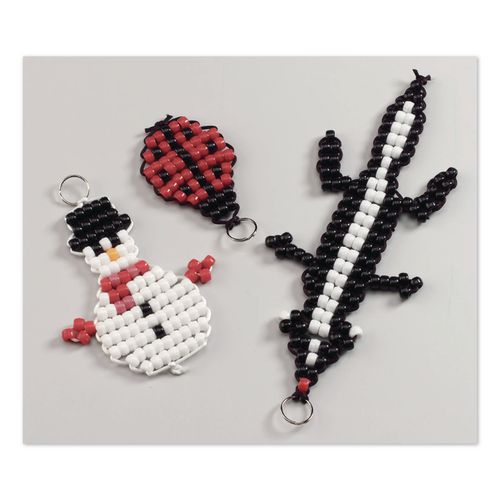 Image of Creativity Street® PAC3552 Pony Beads, Plastic, 0.24" x 0.35", Assorted Primary Colors, 1,000/Pack
