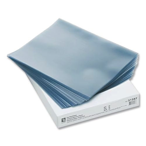 Image of C-Line® 31357 Vinyl Report Covers, Binding Bar, 8.5 X 11, Clear/clear, 100/box