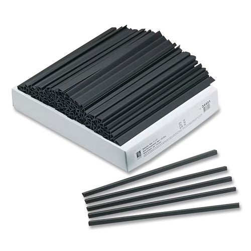Image of C-Line® CLI34441 Slide 'N Grip Binding Bars, 40-Sheet Capacity, 11" x 0.25", Black, 100/Box