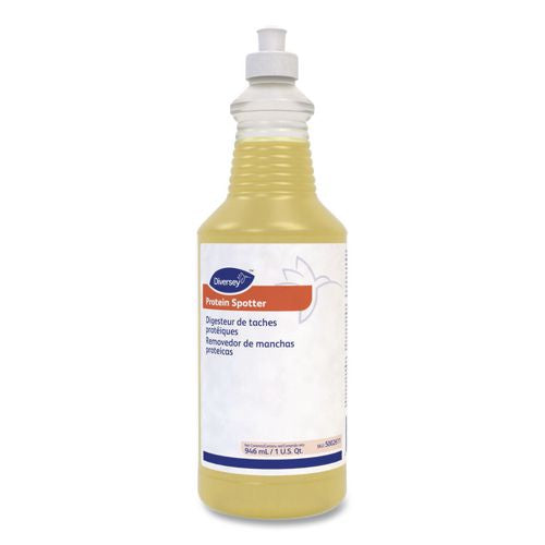 Image of Diversey 5002611 Protein Spotter, Fresh Scent, 32 Oz Bottle, 6/carton