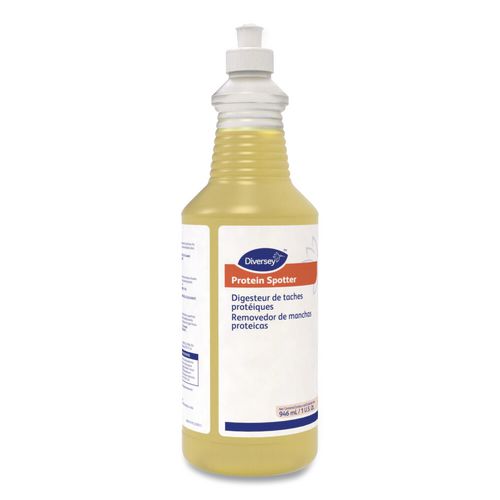 Image of Diversey 5002611 Protein Spotter, Fresh Scent, 32 Oz Bottle, 6/carton