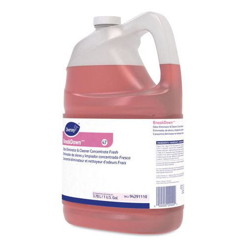 Image of Diversey 94291110 Breakdown Odor Eliminator, Fresh Scent, Liquid, 1 Gal Bottle
