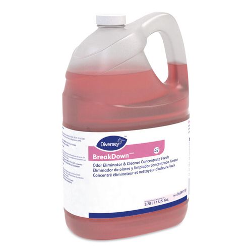 Image of Diversey 94291110 Breakdown Odor Eliminator, Fresh Scent, Liquid, 1 Gal Bottle